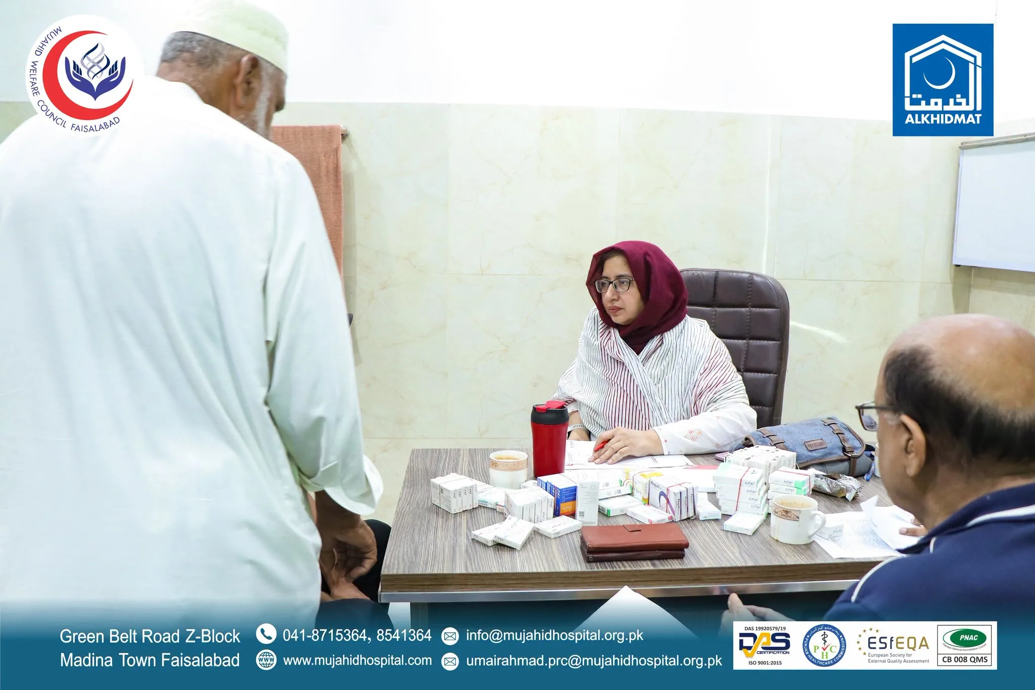 Free Psychiatry Camp at Mujahid Hospital benefiting patients in Faisalabad
